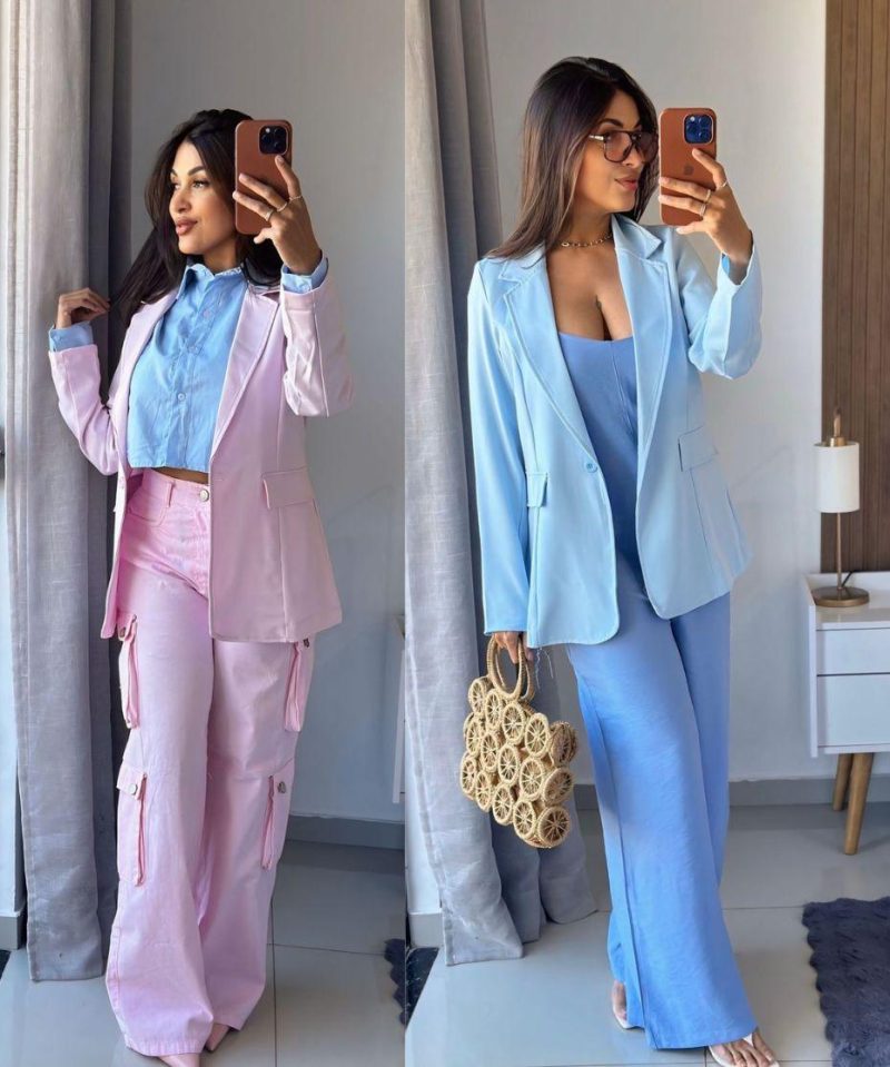 Blazer Feminino – Sem Forro e com Bolso Falso