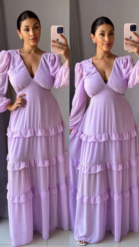 vestido camadas