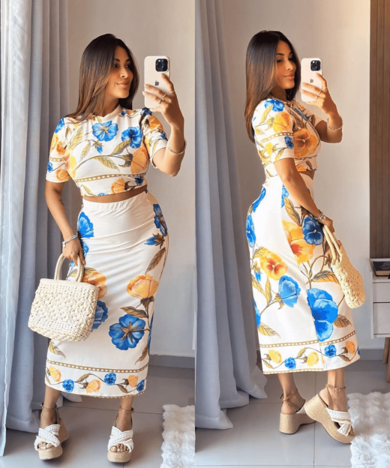 Conjunto Floral Belle Fiore