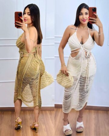 Vestido Curto Franja