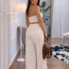 Calça Feminina Western Off White com Franjas – 1 Peça Estilosa e Moderna