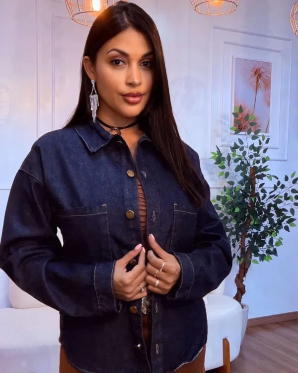 jaqueta-jeans-oversize jaqueta jeans oversized feminina azul escuro