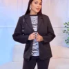 blazer-01 blazer feminino forrado preto elegante