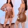 body-bambi body poliamida estampa cervo feminino moderno