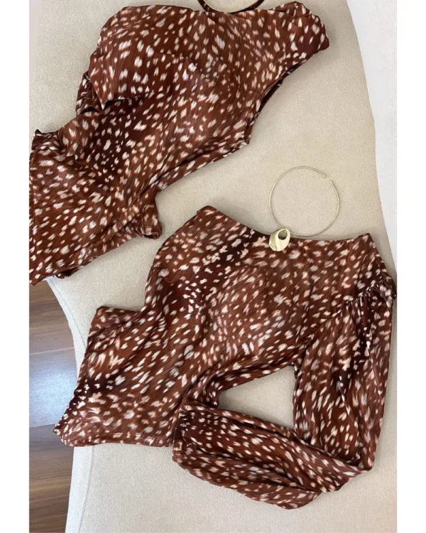 body-bambi_ body poliamida estampa cervo feminino moderno