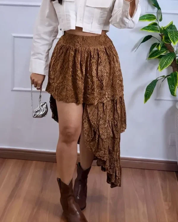 saia midi renda premium