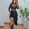 saia midi renda premium