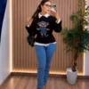 Blusa Tricô Ursinho feminina tamanho único