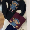 Blusa Tricô Ursinho feminina tamanho único