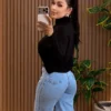 Blusa Tricô Assimétrica Feminina
